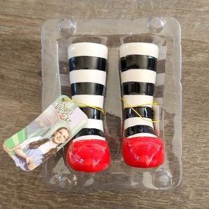 The Wizard of Oz Wicked Witch of the East Legs Ceramic Salt & Pepper Shakers NEW